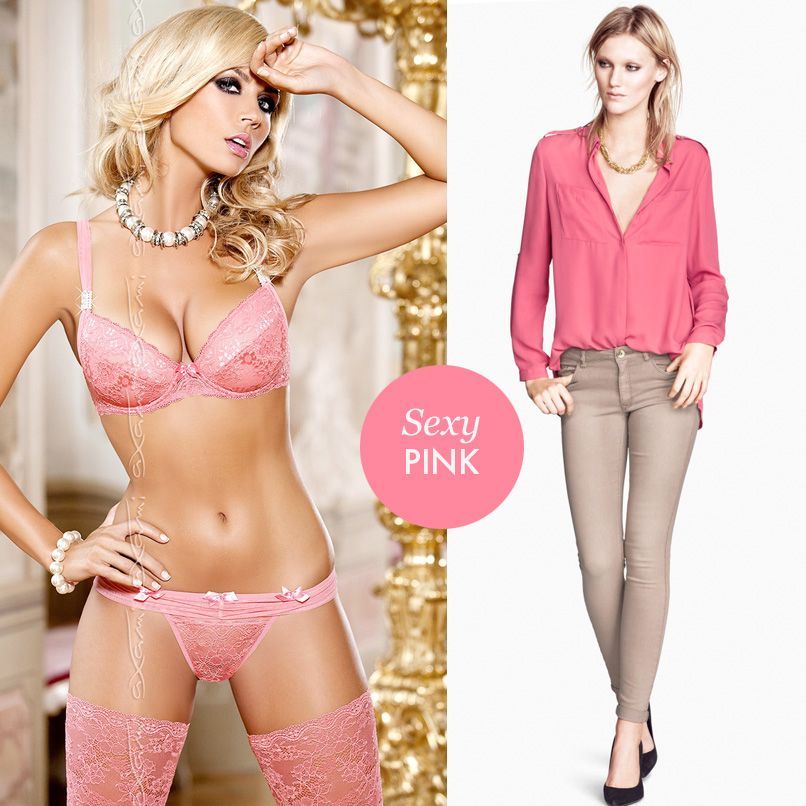 Combina la lencería con tu ropa preferida SEXY PINK