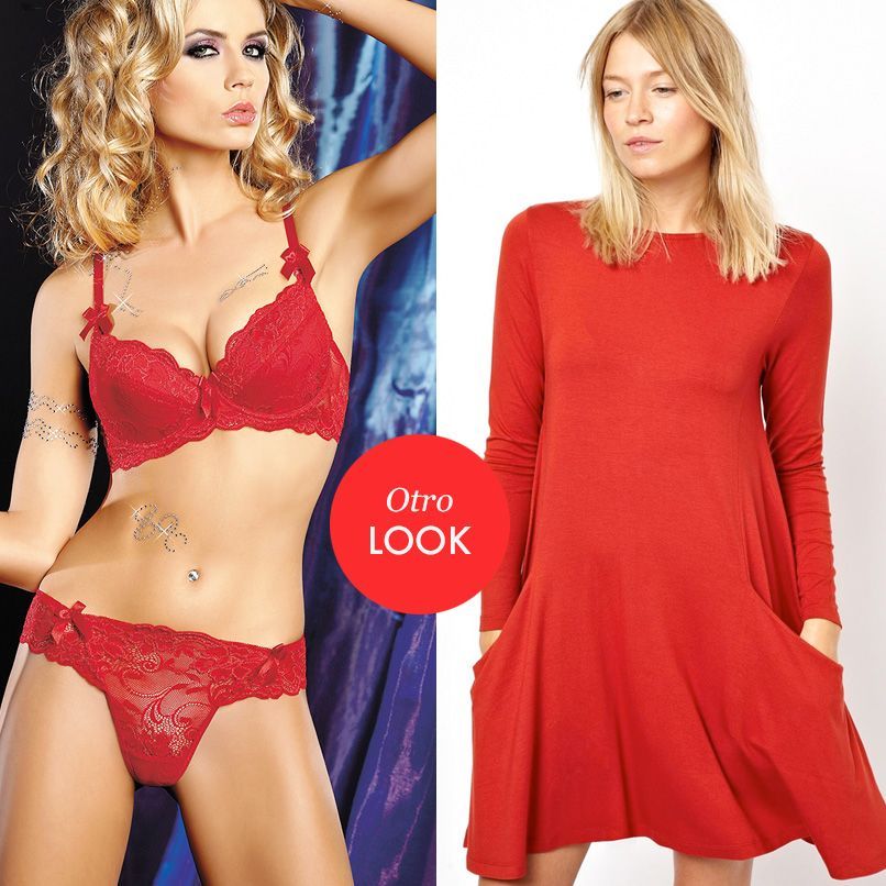 Combina la lencería con tu ropa preferida SEXY RED otro